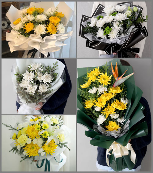 江西吉安永新县莲洲乡白事花束代送